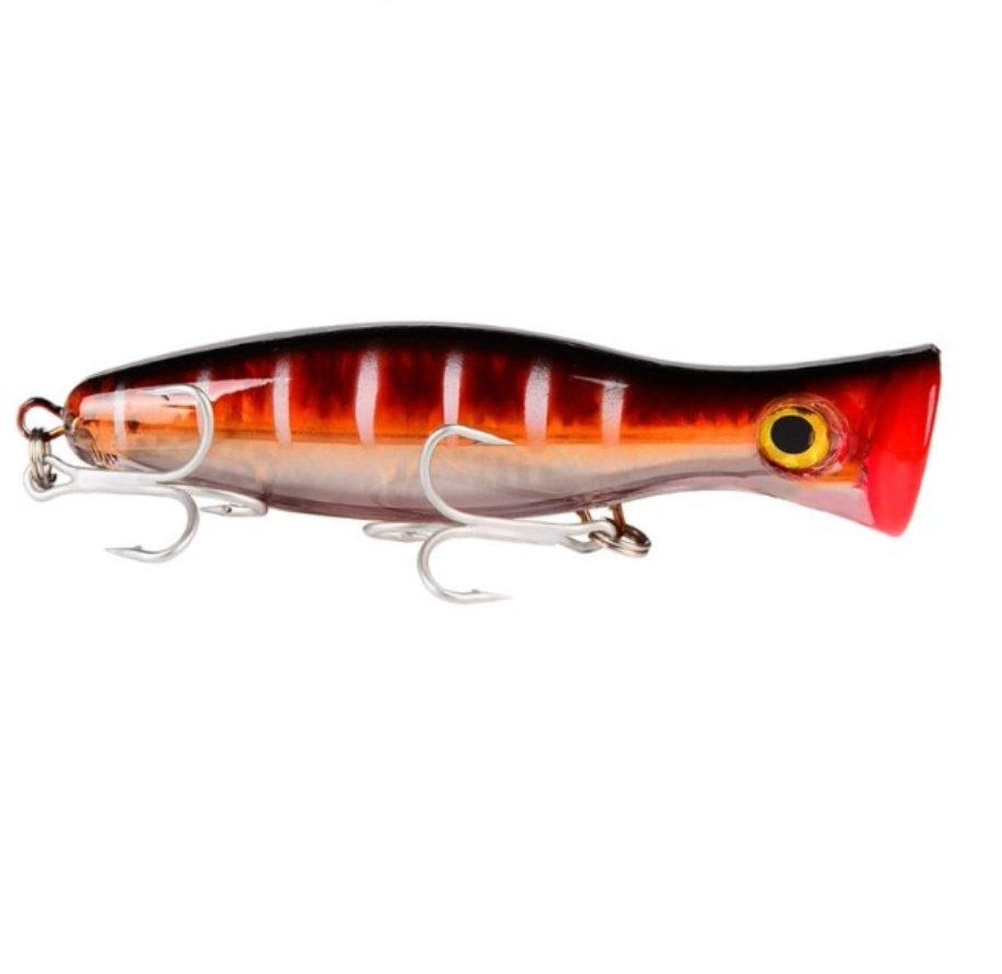 6pc Topwater Popper Lures 1.5oz