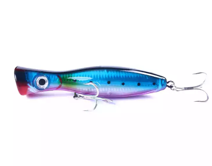 6pc Topwater Popper Lures 1.5oz